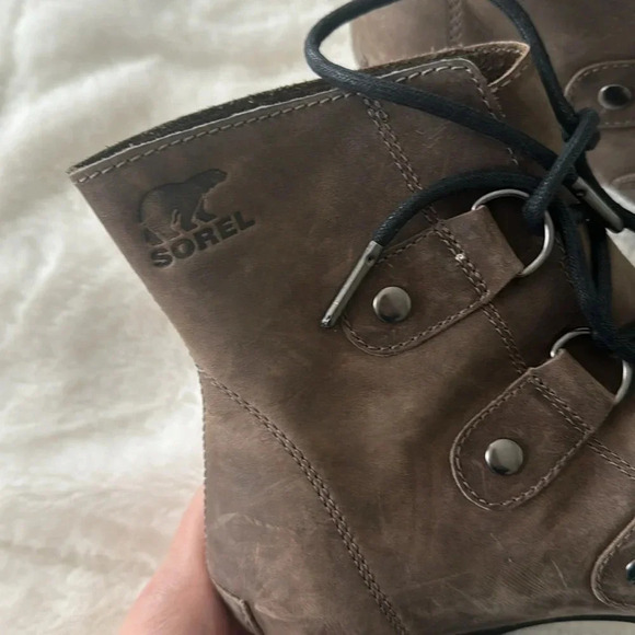 Sorel Addington brown Lace-Up Ankle Boots size 10 - Picture 10 of 12